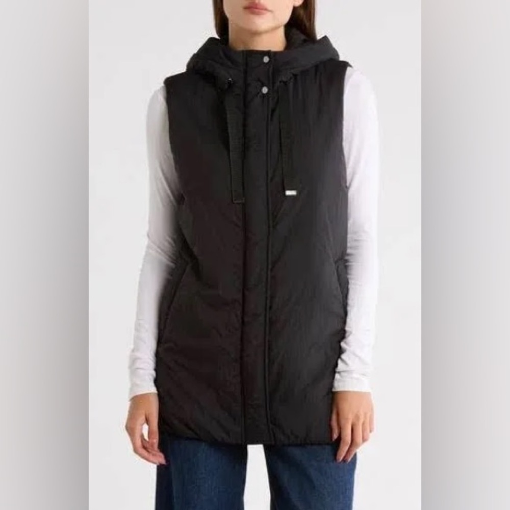 Brand NEW Bernardo Hooded Black Vest